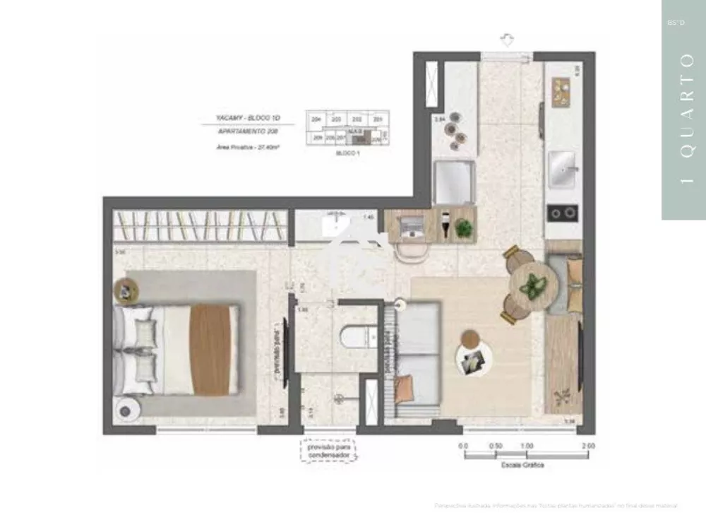 Apartamento, 1 quarto, 37 m² - Foto 3