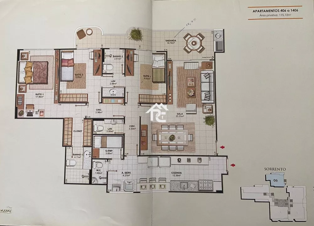 Apartamento, 3 quartos, 120 m² - Foto 34