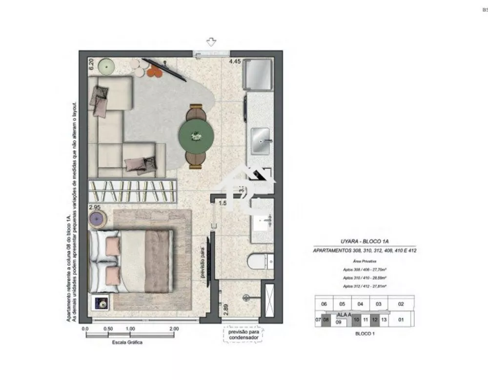 Apartamento, 1 quarto, 27 m² - Foto 2