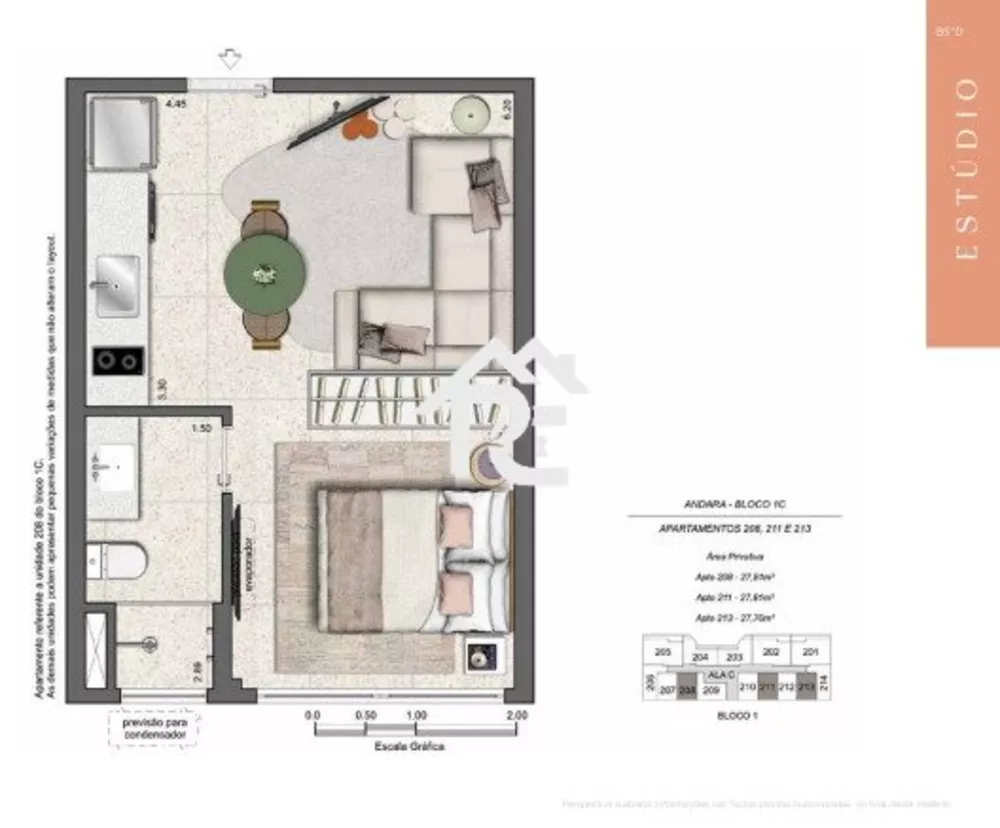 Apartamento, 1 quarto, 27 m² - Foto 7