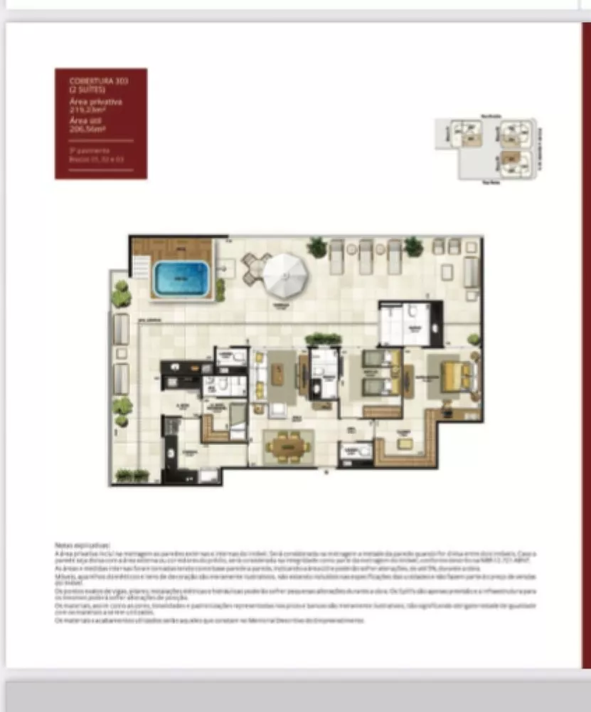 Cobertura, 3 quartos, 219 m² - Foto 5