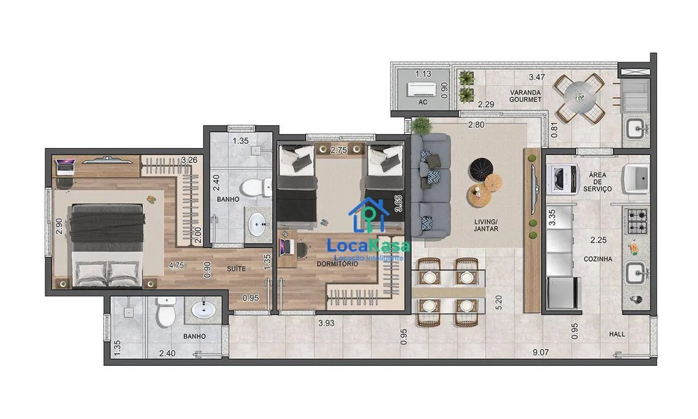 Apartamento, 2 quartos, 70 m² - Foto 6