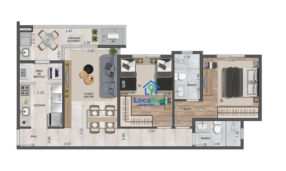 Apartamento, 2 quartos, 70 m² - Foto 7