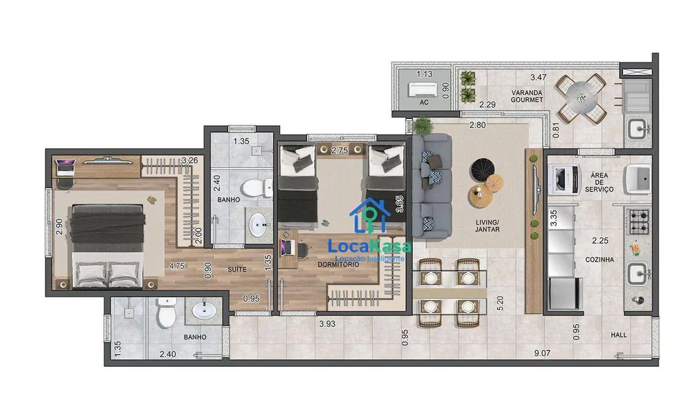 Apartamento, 2 quartos, 70 m² - Foto 12