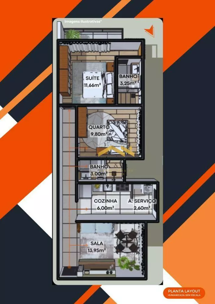 Apartamento, 2 quartos, 65 m² - Foto 3