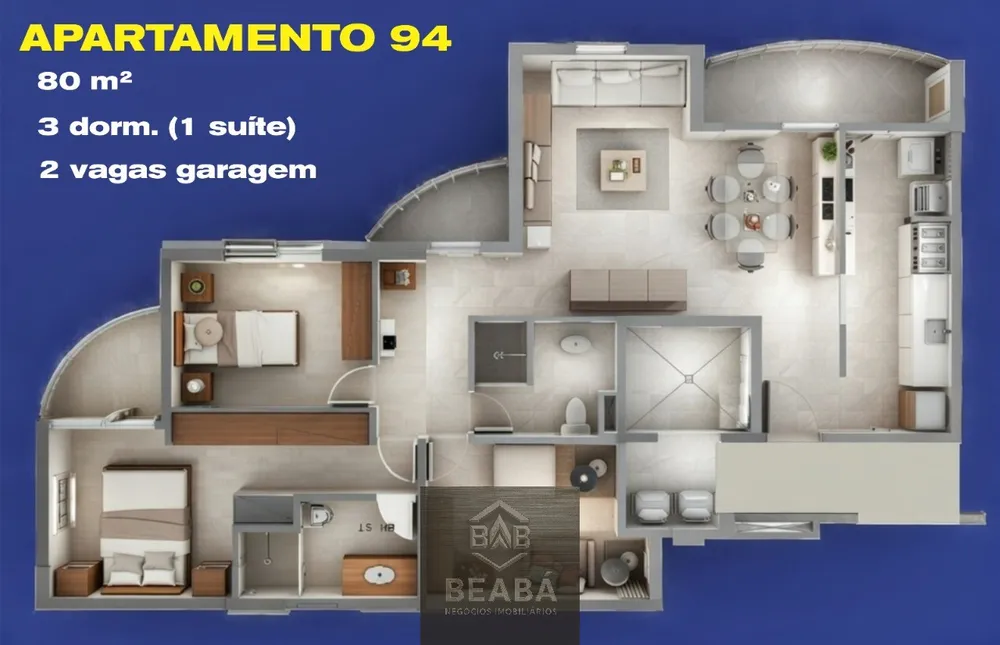 Apartamento, 3 quartos, 80 m² - Foto 5