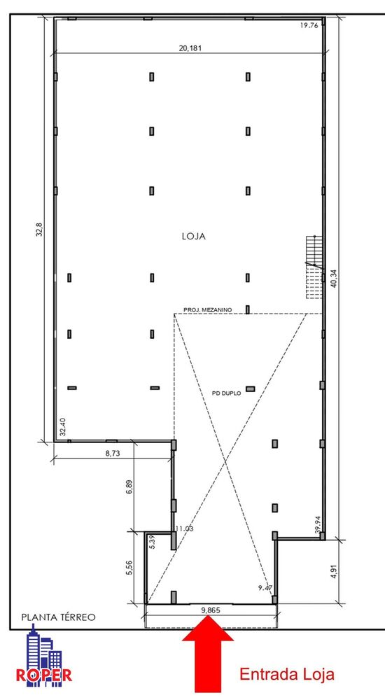Loja-Salão, 1328 m² - Foto 3