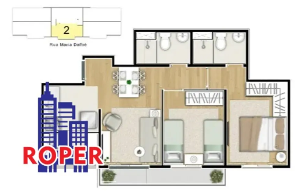 Apartamento, 2 quartos, 55 m² - Foto 12