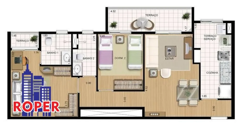 Apartamento, 2 quartos, 65 m² - Foto 15