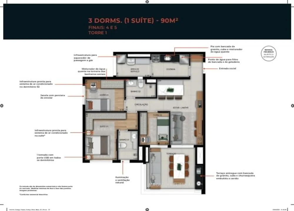Apartamento, 3 quartos, 125 m² - Foto 9