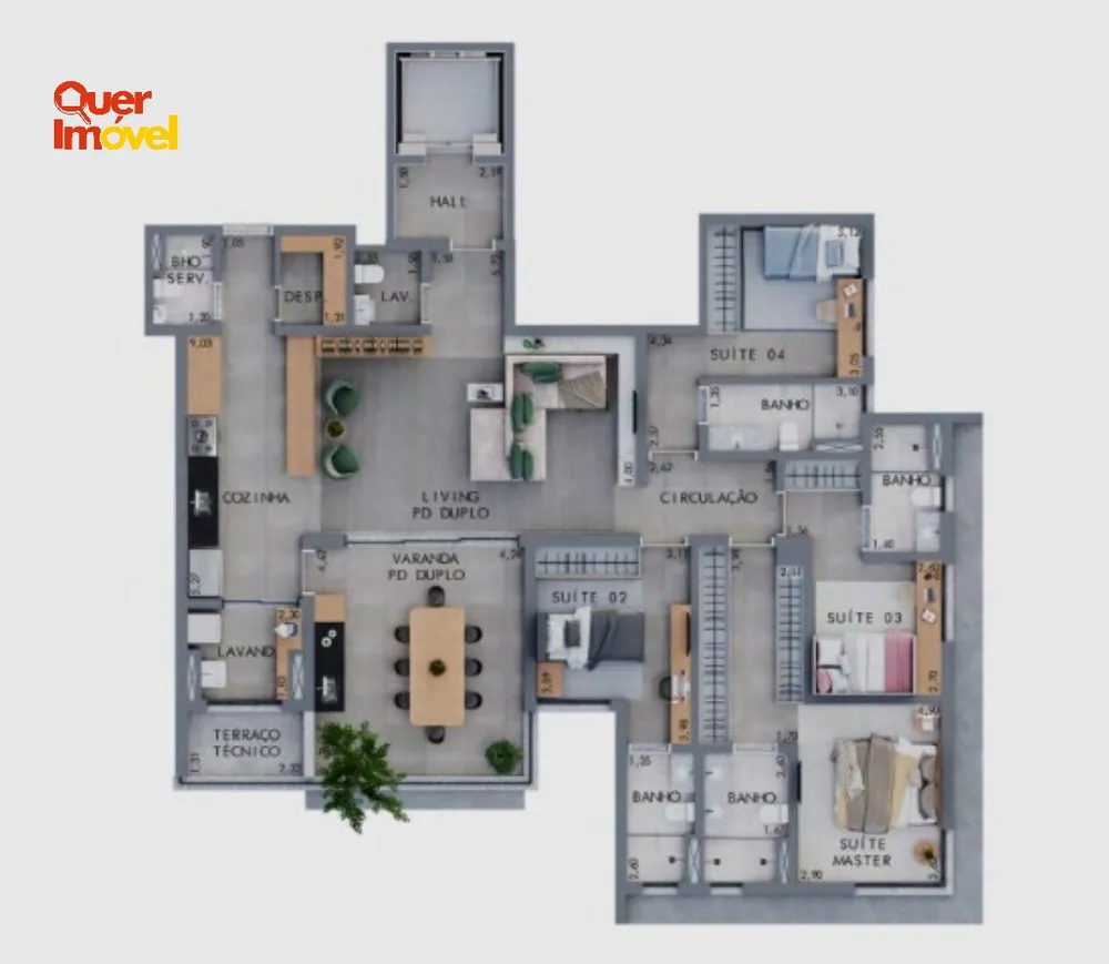 Apartamento, 4 quartos, 179 m² - Foto 8