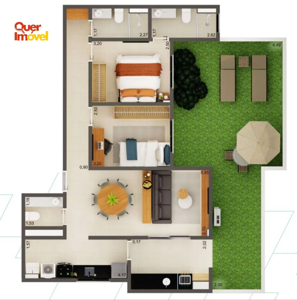 Apartamento, 2 quartos, 70 m² - Foto 1