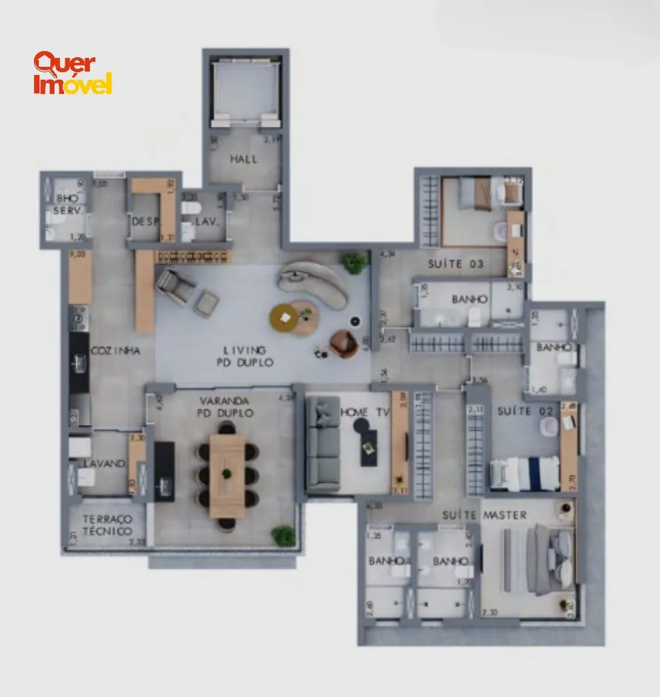 Apartamento, 3 quartos, 179 m² - Foto 5