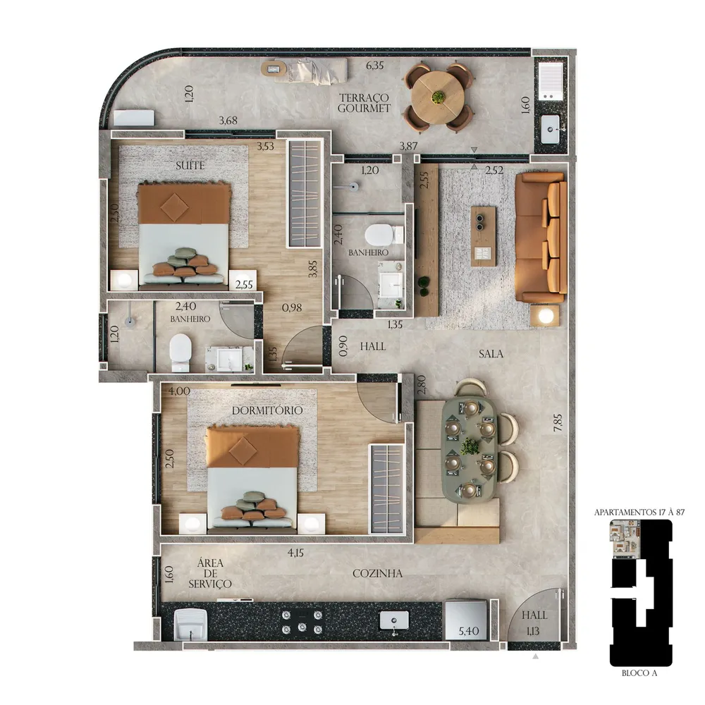 Apartamento, 1 quarto, 42 m² - Foto 15