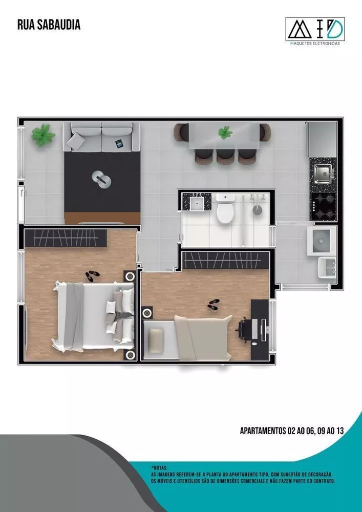 Apartamento, 2 quartos, 41 m² - Foto 4
