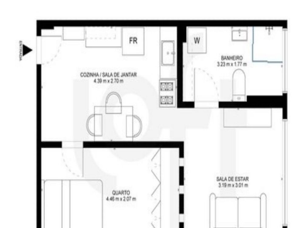 Apartamento, 1 quarto, 50 m² - Foto 3