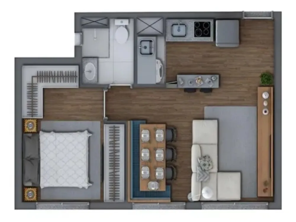 Apartamento, 1 quarto, 37 m² - Foto 10