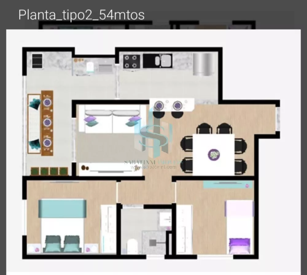 Apartamento, 2 quartos, 51 m² - Foto 6