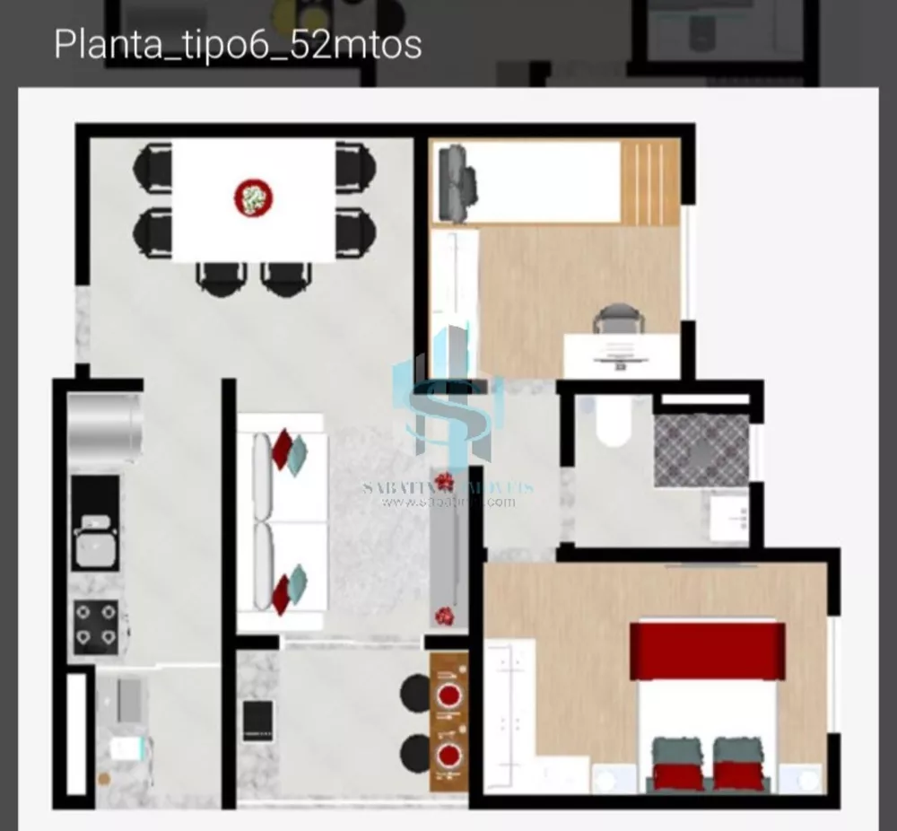 Apartamento, 2 quartos, 51 m² - Foto 8