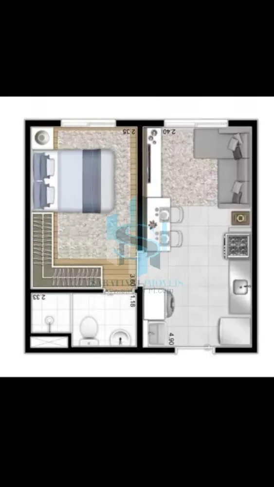 Apartamento, 1 quarto, 26 m² - Foto 7