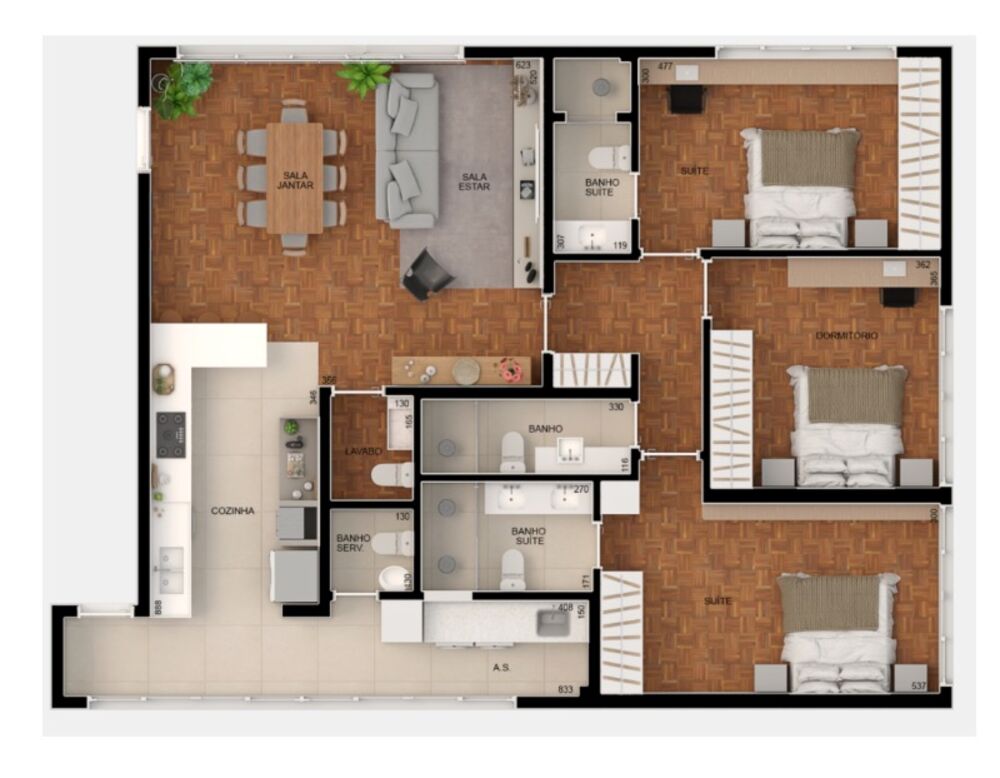 Apartamento, 3 quartos, 140 m² - Foto 11