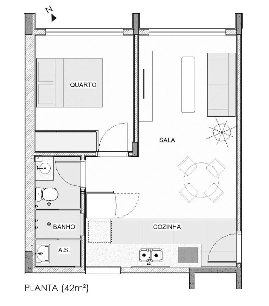 Apartamento, 1 quarto, 42 m² - Foto 15