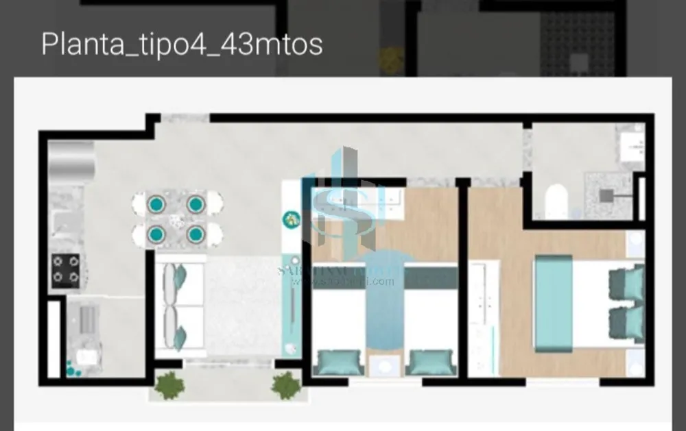 Apartamento, 2 quartos, 51 m² - Foto 8