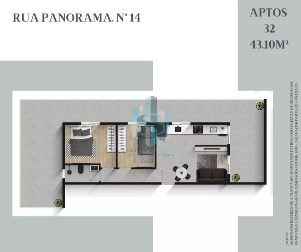 Apartamento, 2 quartos, 35 m² - Foto 3