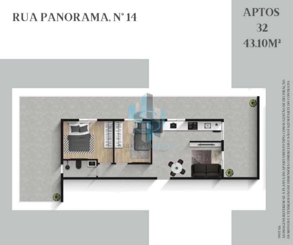 Apartamento, 2 quartos, 35 m² - Foto 6