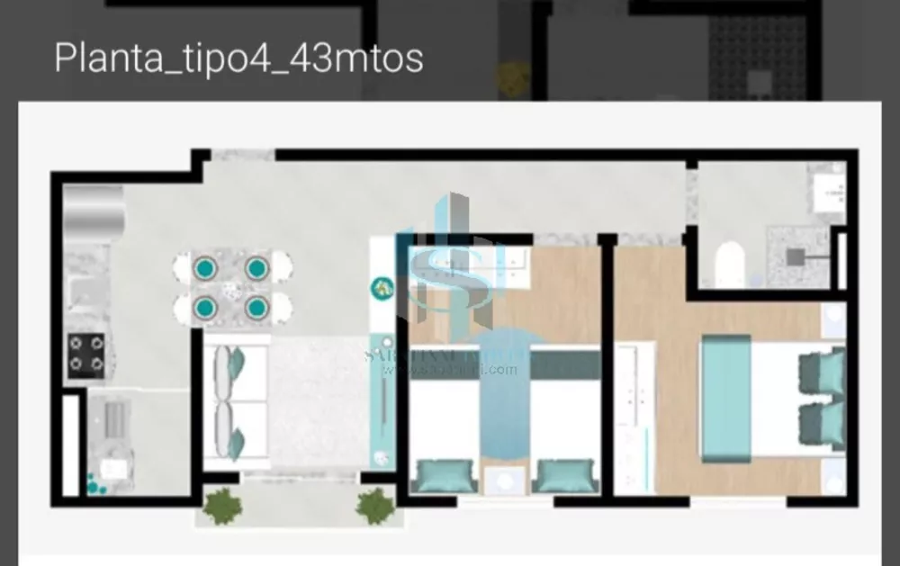Apartamento, 2 quartos, 51 m² - Foto 1