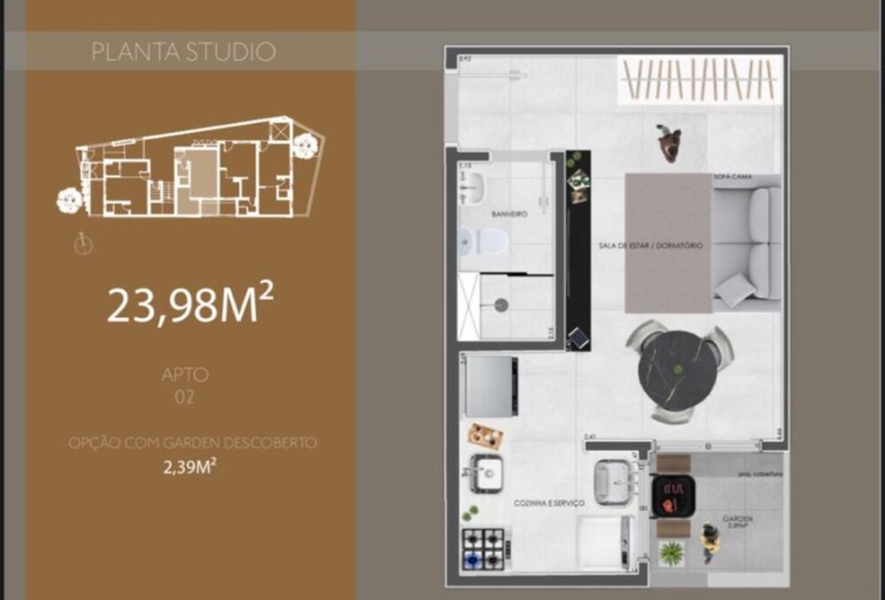 Apartamento, 1 quarto, 24 m² - Foto 8