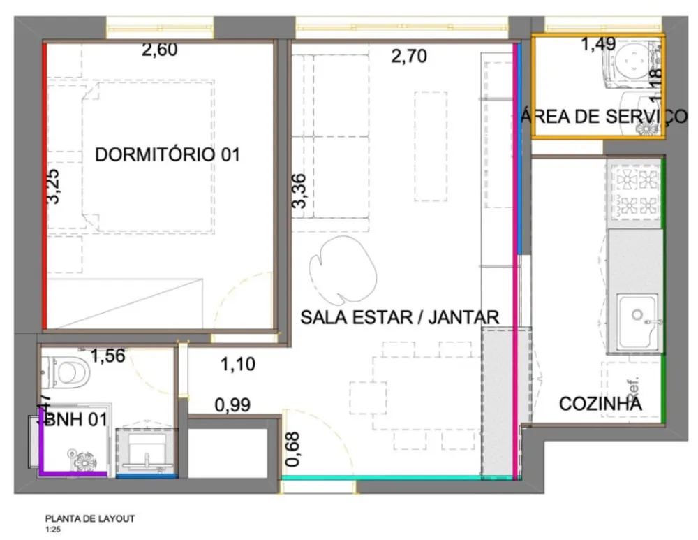 Apartamento, 1 quarto, 38 m² - Foto 2