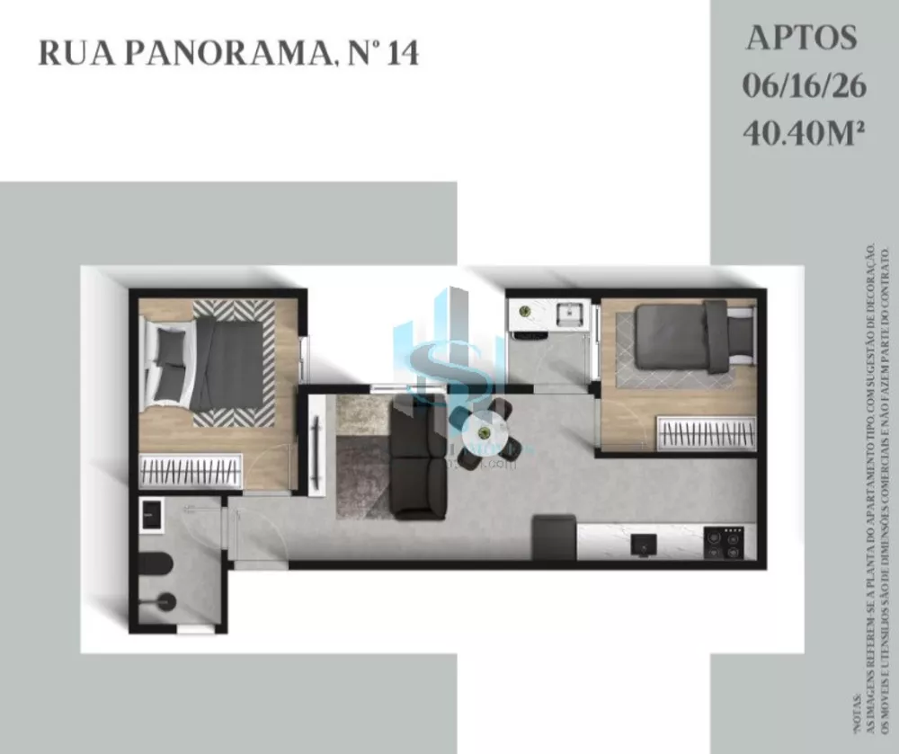 Apartamento, 2 quartos, 35 m² - Foto 7