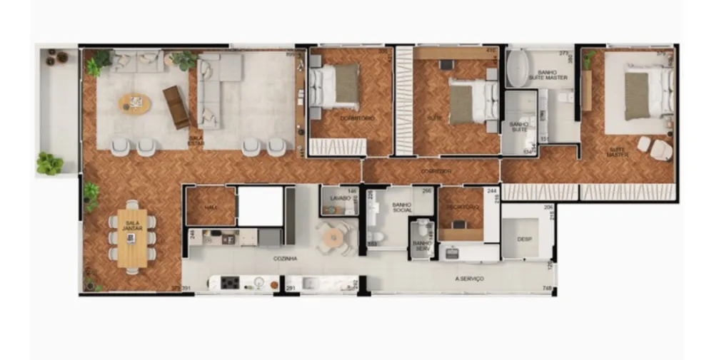 Apartamento, 3 quartos, 233 m² - Foto 5