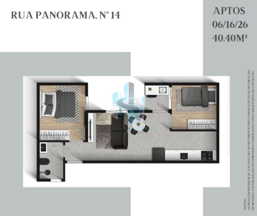 Apartamento, 2 quartos, 35 m² - Foto 6
