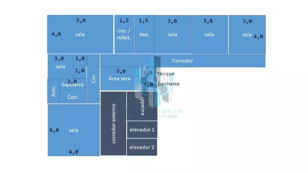 Conjunto Comercial-Sala à venda, 136m² - Foto 8