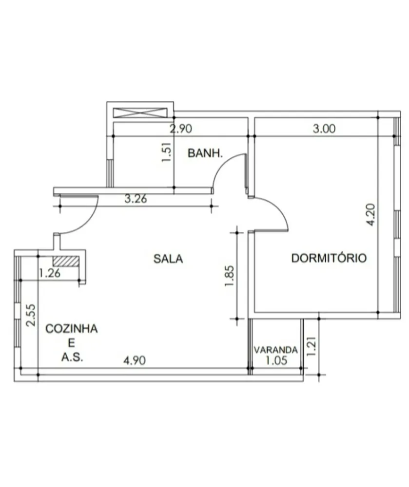 Apartamento, 1 quarto, 39 m² - Foto 4