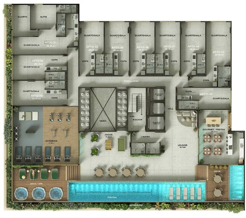 Apartamento, 2 quartos, 78 m² - Foto 2