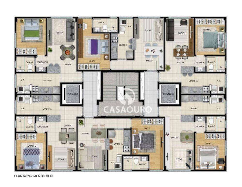Apartamento à venda com 1 quarto, 56m² - Foto 11