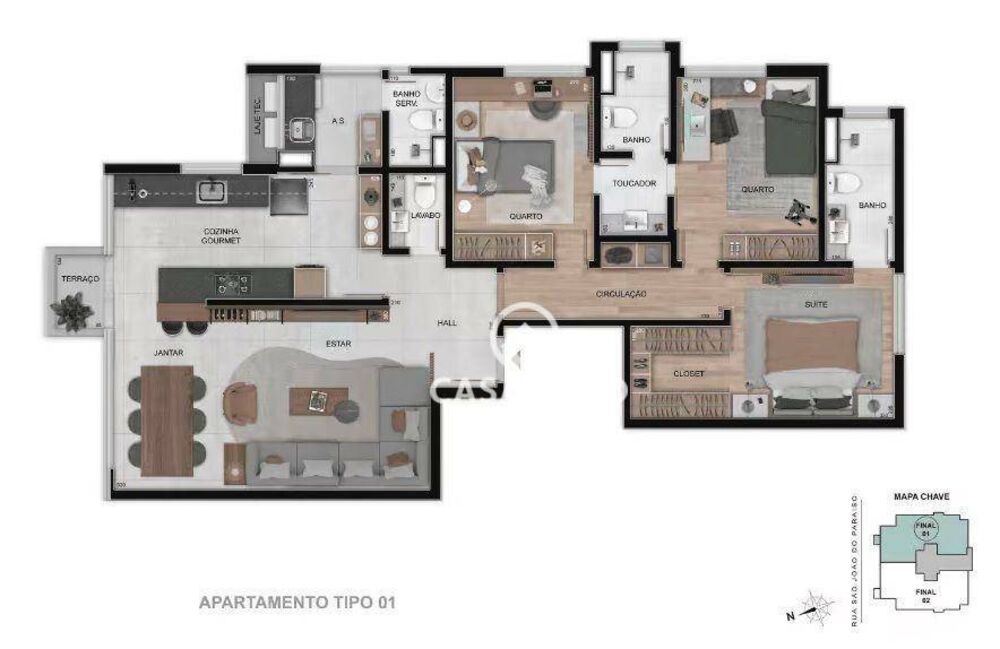 Apartamento, 3 quartos, 111 m² - Foto 8
