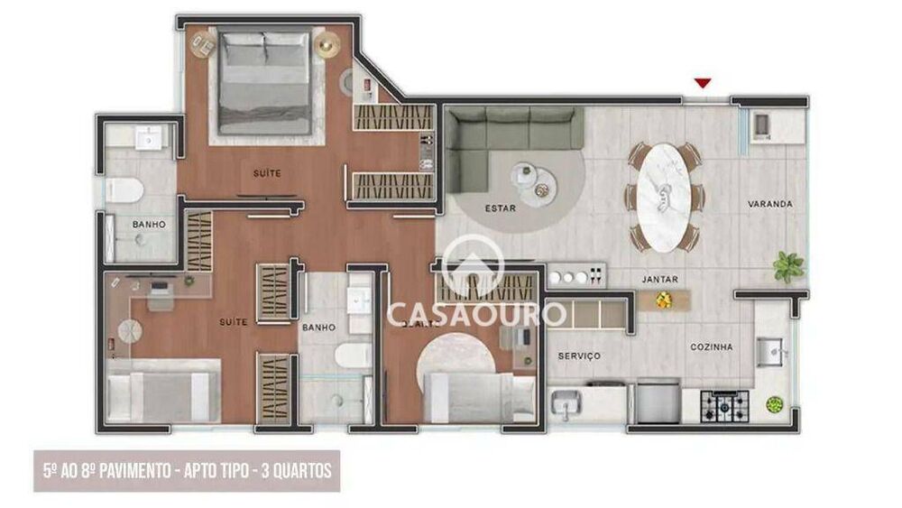 Apartamento à venda com 3 quartos, 71m² - Foto 6