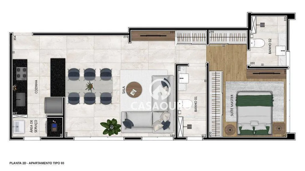 Apartamento, 1 quarto, 64 m² - Foto 9
