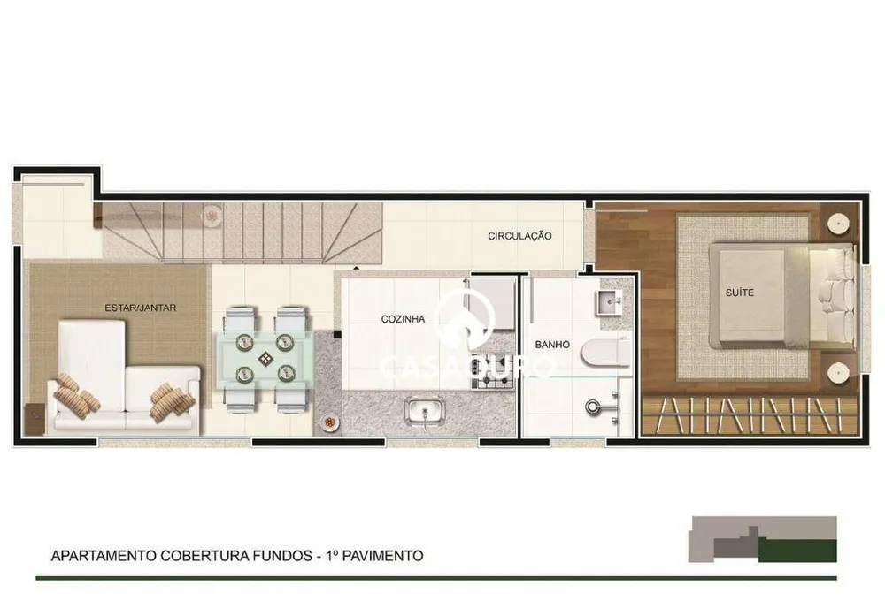 Cobertura, 1 quarto, 75 m² - Foto 8