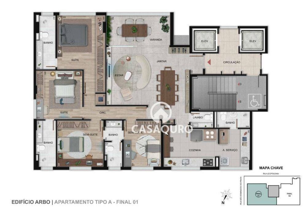 Apartamento, 4 quartos, 214 m² - Foto 12
