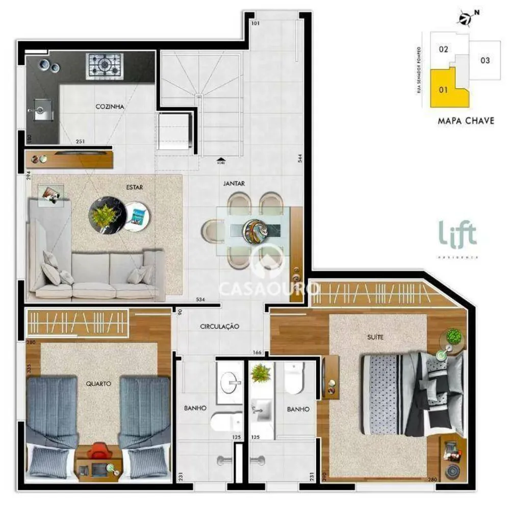 Cobertura, 2 quartos, 121 m² - Foto 11