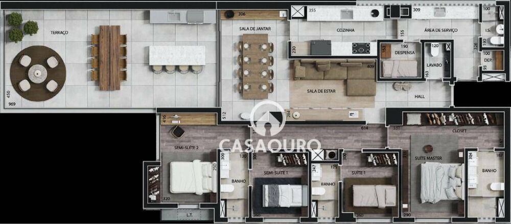 Apartamento, 4 quartos, 184 m² - Foto 1