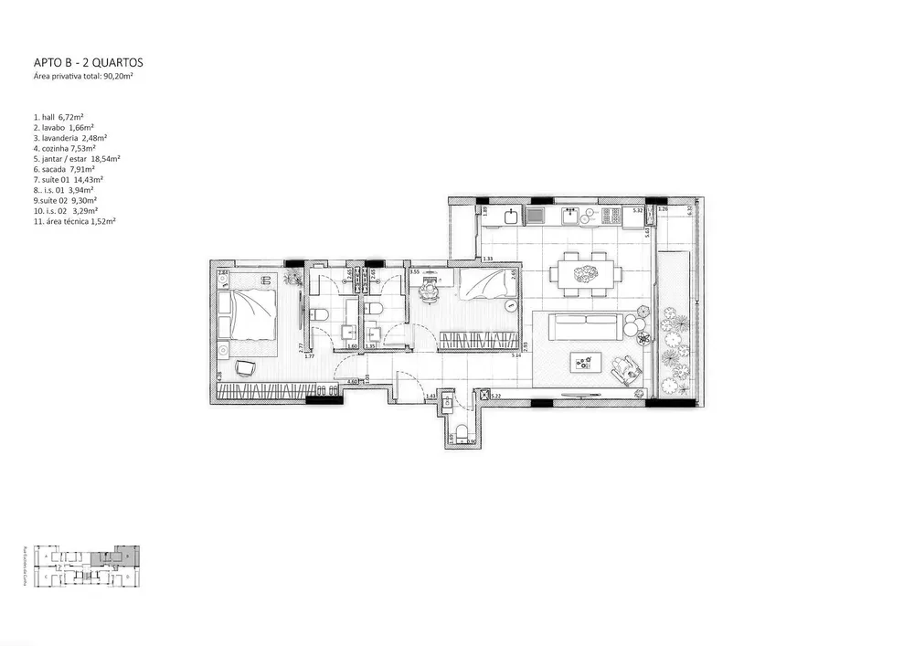 Apartamento, 2 quartos, 94 m² - Foto 4