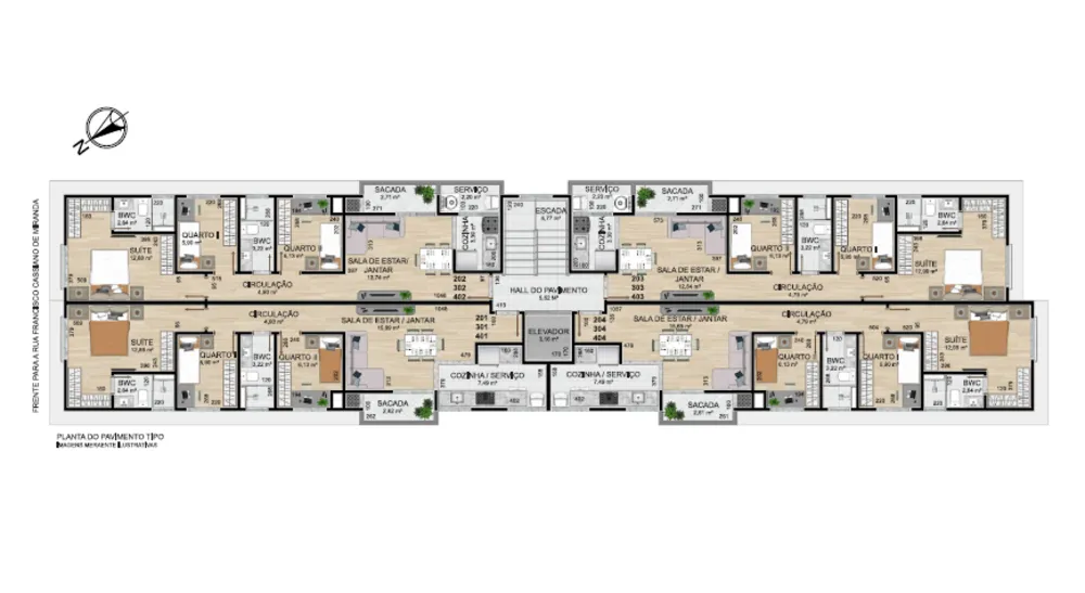 Apartamento, 3 quartos, 72 m² - Foto 1