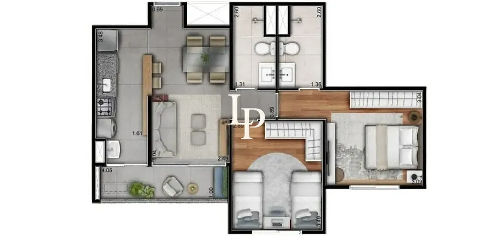Apartamento, 2 quartos, 59 m² - Foto 7