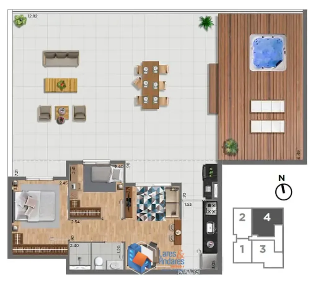 Apartamento, 3 quartos, 57 m² - Foto 3